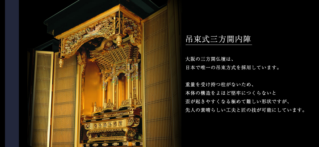 吊束式三方開内陣